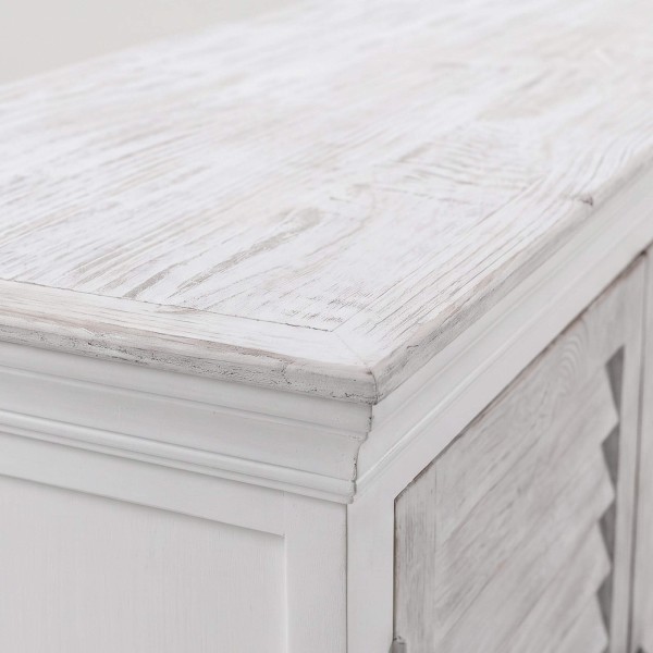 Sideboard für das Esszimmer aus weißem Naturholz 210 cm - Sea Side