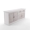 Sideboard für das Esszimmer aus weißem Naturholz 210 cm - Sea Side