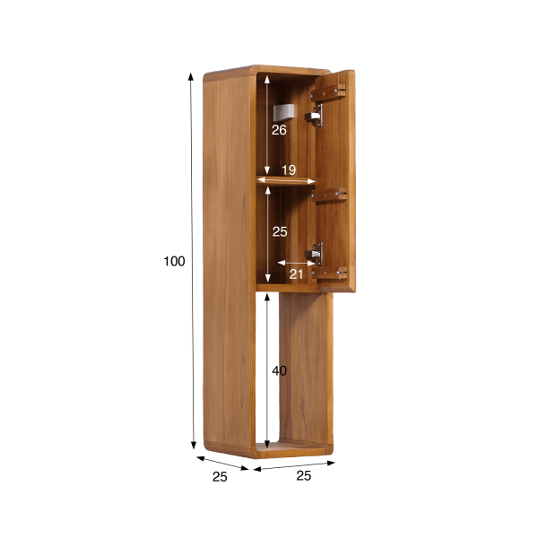 Badezimmersäule aus Teakholz - Amrita