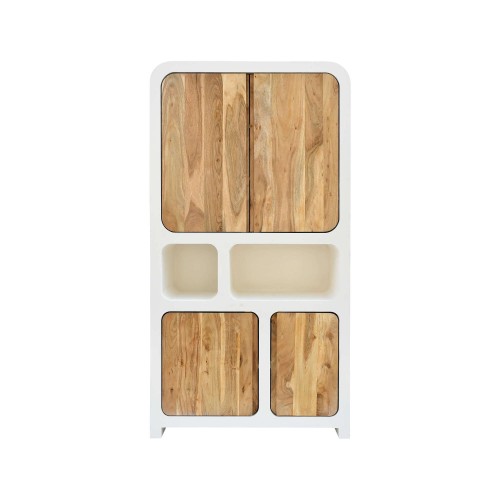 Highboard für das Esszimmer in Betonoptik und massivem Akazienholz - Mineralis