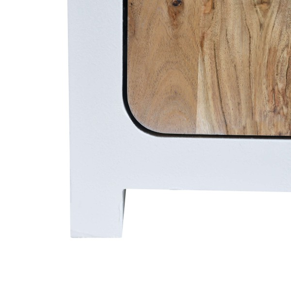 Highboard für das Esszimmer in Betonoptik und massivem Akazienholz - Mineralis