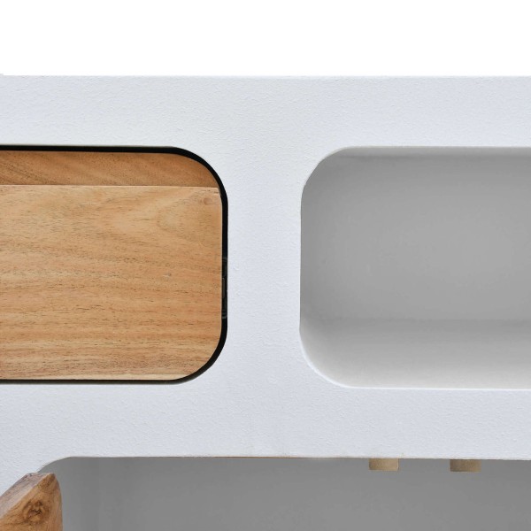 Longboard für das Esszimmer in Betonoptik und massivem Akazienholz - Mineralis