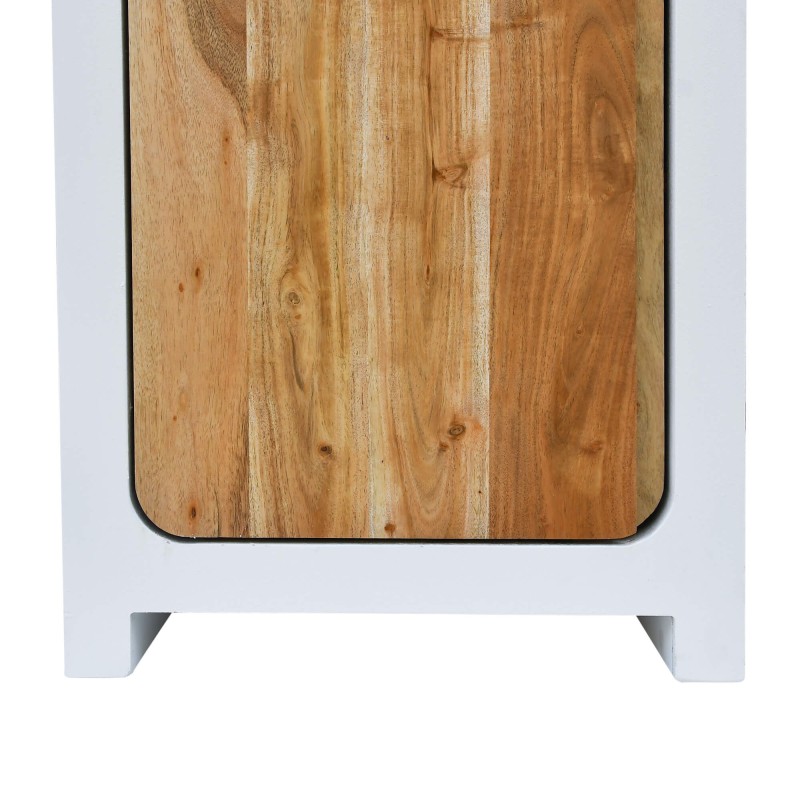 Shrank in Betonoptik und massivem Akazienholz 50 cm - Mineralis