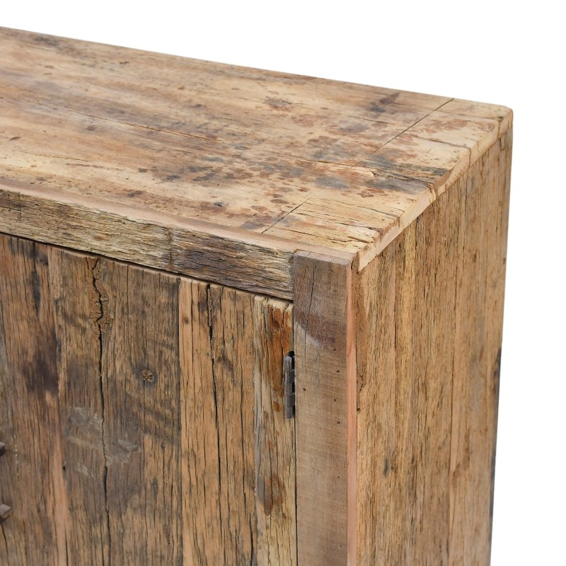 Sideboard aus massivem, rohem Altholz - Antique