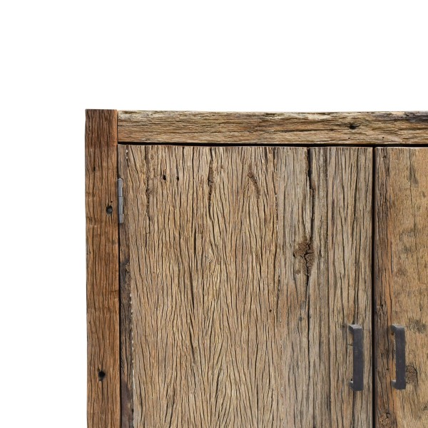 Sideboard aus massivem, rohem Altholz - Antique