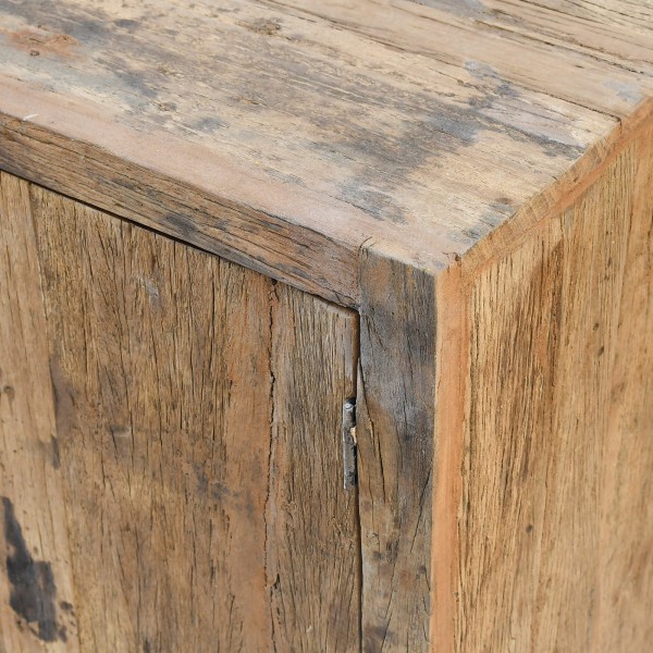 Sideboard aus massivem, rohem Altholz 200 cm - Antique
