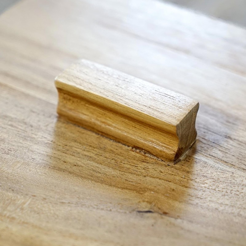 Mülleimer aus Teakholz