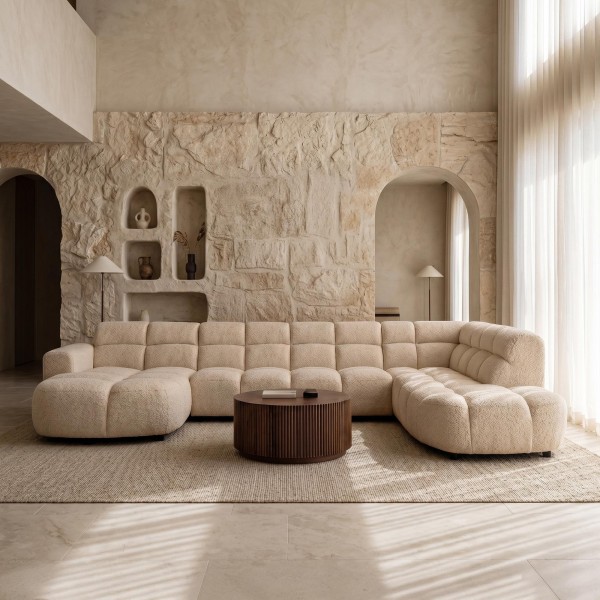 Panorama-Ecksofa XXL – Elda