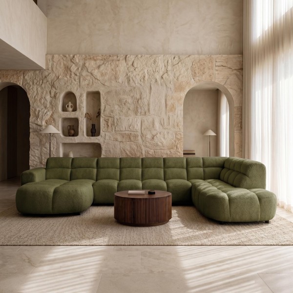 Panorama-Ecksofa XXL – Elda