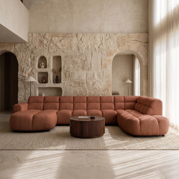 Panorama-Ecksofa XXL – Elda
