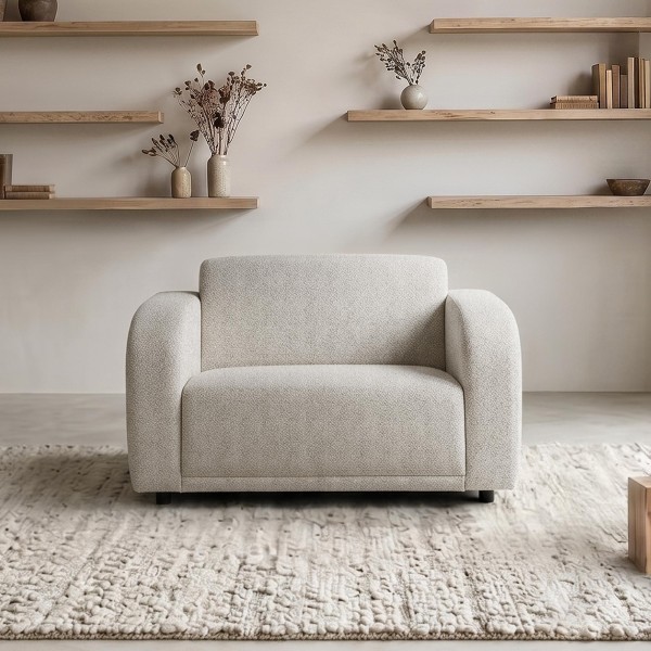 Sessel aus Chenille-Stoff – Syra