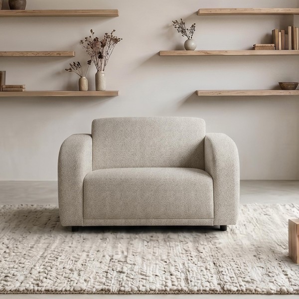 Sessel aus Chenille-Stoff – Syra
