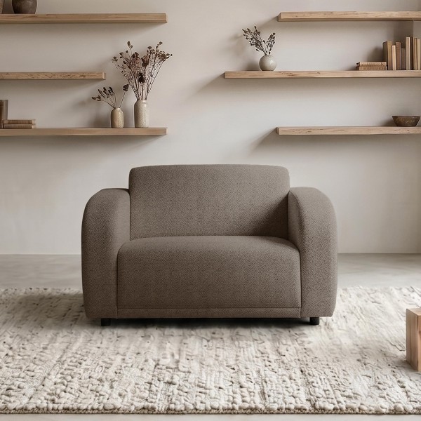 Sessel aus Chenille-Stoff – Syra
