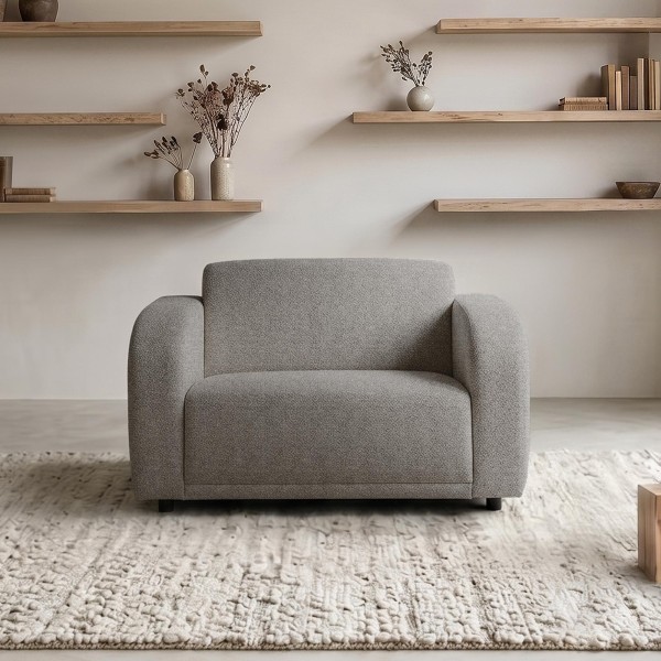 Sessel aus Chenille-Stoff – Syra
