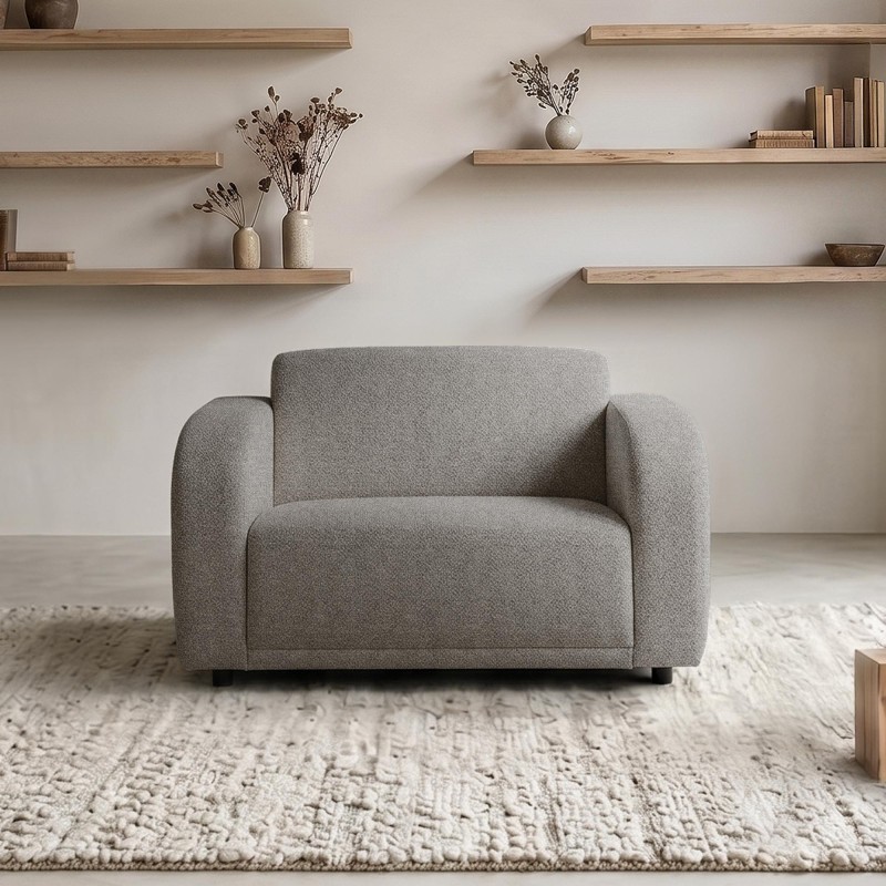 Sessel aus Chenille-Stoff – Syra