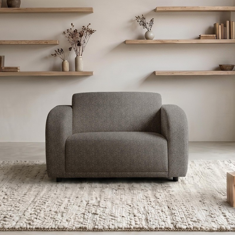 Sessel aus Chenille-Stoff – Syra