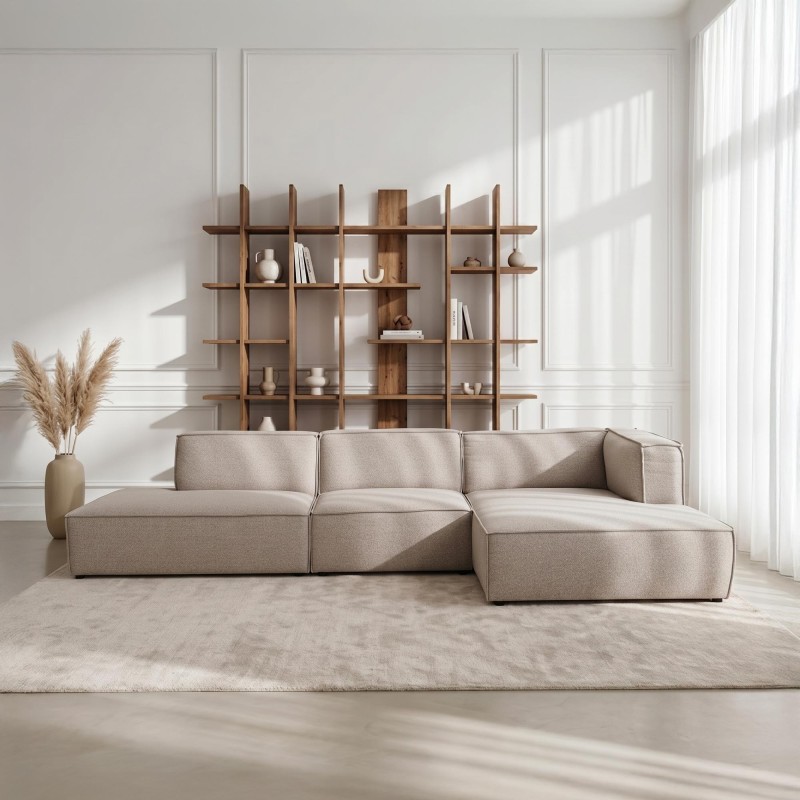 Ecksofa 4-Sitzer mit rechter Meridienne, links offen - Isla