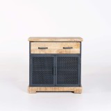 Waschtischunterschrank aus Holz und Metall 80 cm - Cambridge