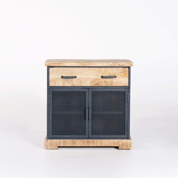 Waschtischunterschrank aus Holz und Metall 80 cm - Cambridge