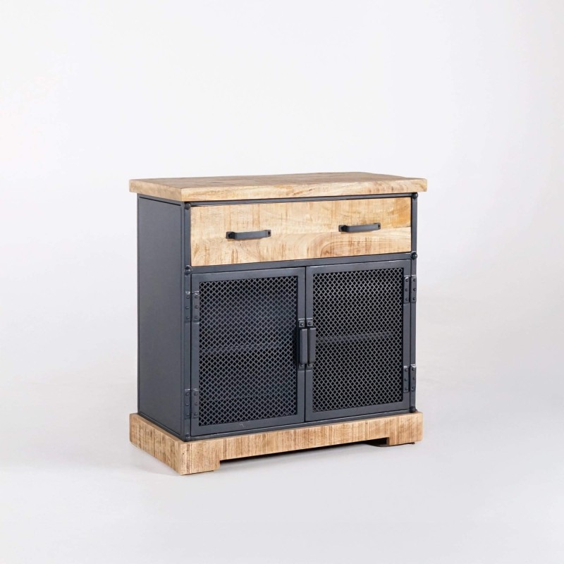 Waschtischunterschrank aus Holz und Metall 80 cm - Cambridge
