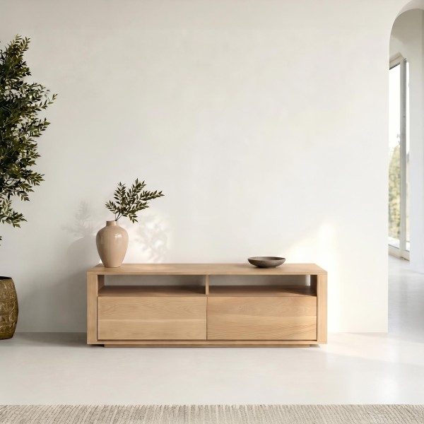 TV-Möbel aus naturbelassener Eiche 140 cm – Yseult