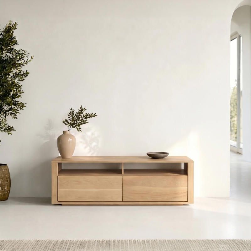 TV-Möbel aus naturbelassener Eiche 140 cm – Yseult