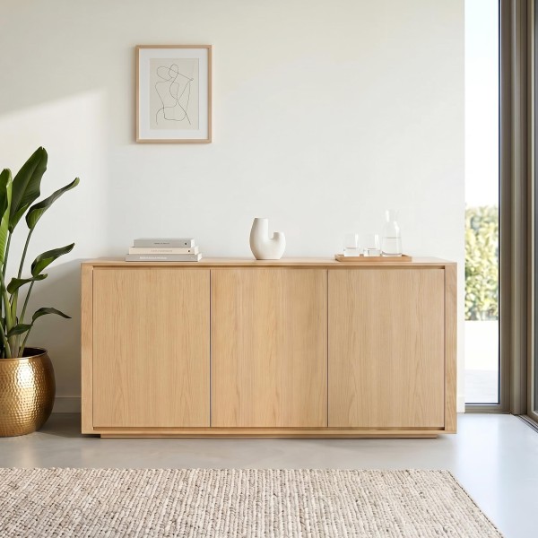 Sideboard aus Eichenholz mit 3 Türen – 160 cm – Yseult