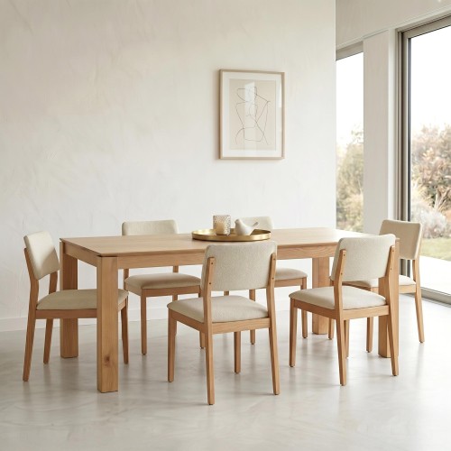 Esstisch aus massiver Eiche 200 cm - Yseult