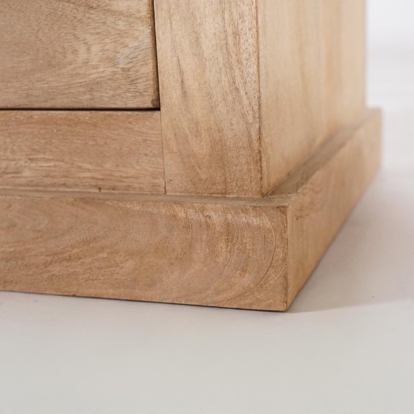 Badhochschrank aus natürlichem Massivholz - Detroit