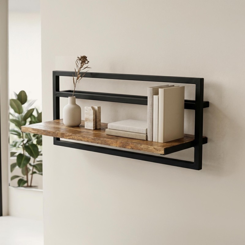 Regal aus Holz und Metall 70 X 30 - Selfsh
