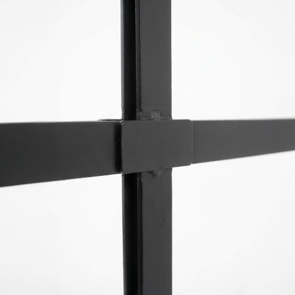Industrieller Design-Spiegel schwarz 120 X 100 cm