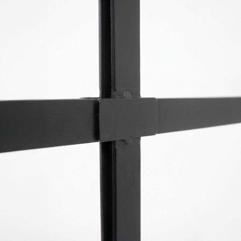 Industrieller Design-Spiegel schwarz 120 X 100 cm