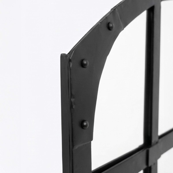 Industrieller Design-Spiegel schwarz 120 X 100 cm