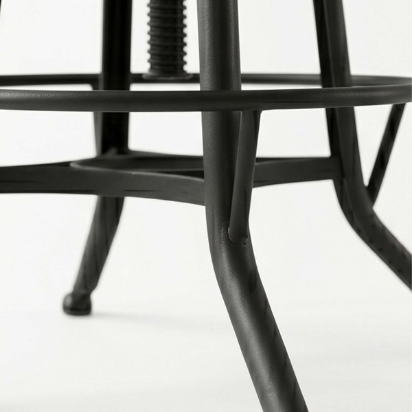 Barhocker aus Holz und Metall