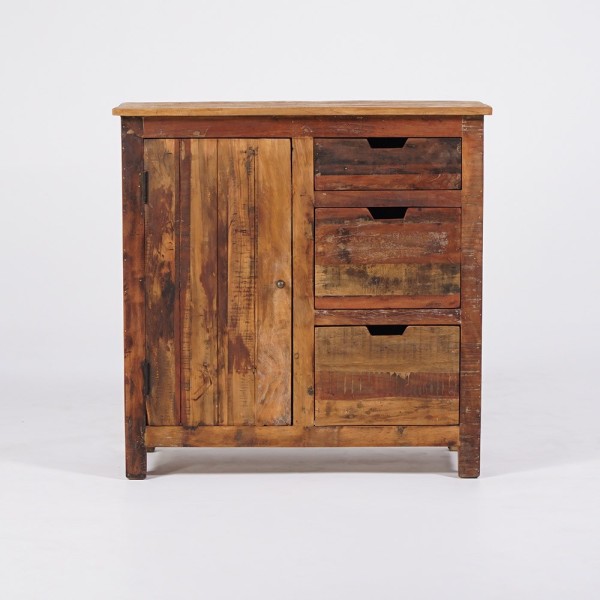 Anrichte 90 cm aus recyceltem Holz - Terra Nova