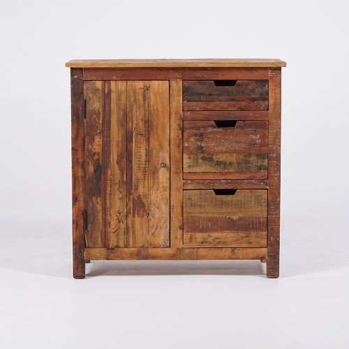 Anrichte 90 cm aus recyceltem Holz - Terra Nova