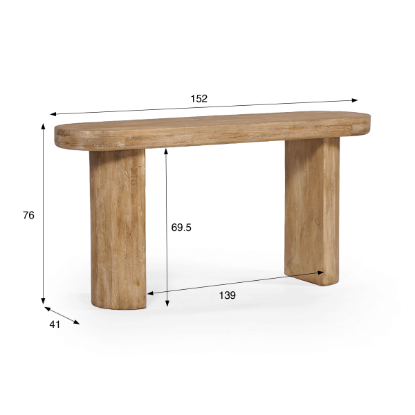 Konsolenmöbel aus Naturholz - Timber