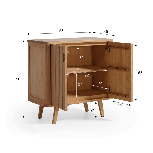 Anrichte aus Massivholz 90 cm - Neha