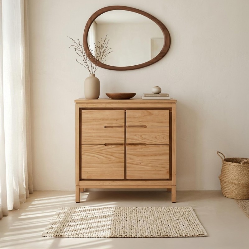 Anrichte aus Massivholz 80 cm - Ashwini