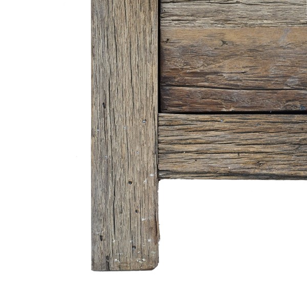 Kommode aus dunklem, rohem Altholz - Antique
