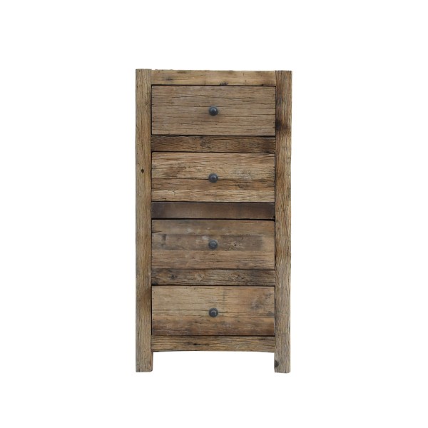 Kommode aus dunklem, rohem Altholz - Antique