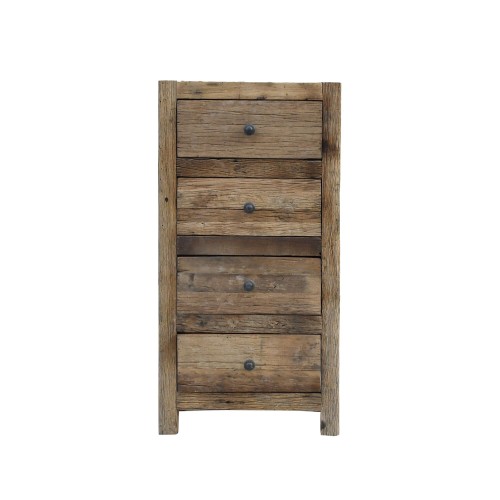 Kommode aus dunklem, rohem Altholz - Antique