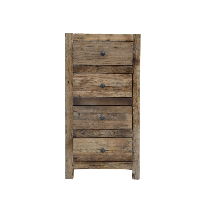 Kommode aus dunklem, rohem Altholz - Antique