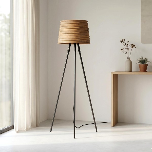Stehlampe aus Naturholz - Nomade