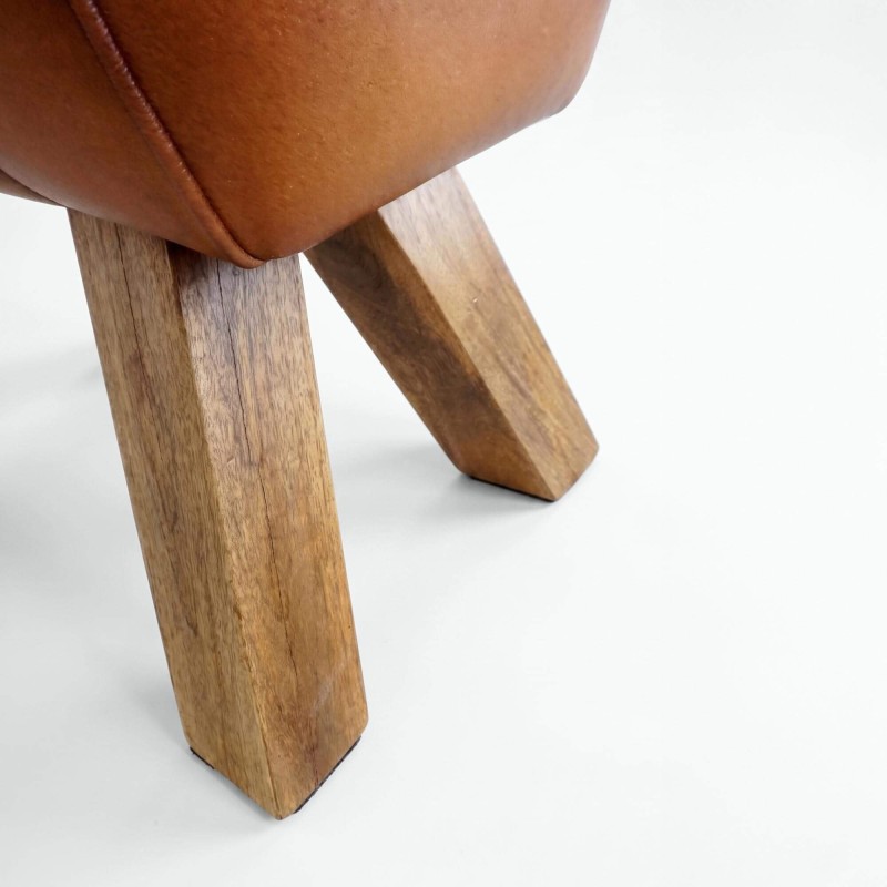 Bank aus Holz und Naturleder - Navona