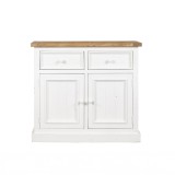 Weißer Buffetschrank aus massivem Kiefernholz 100 cm - Mayfield