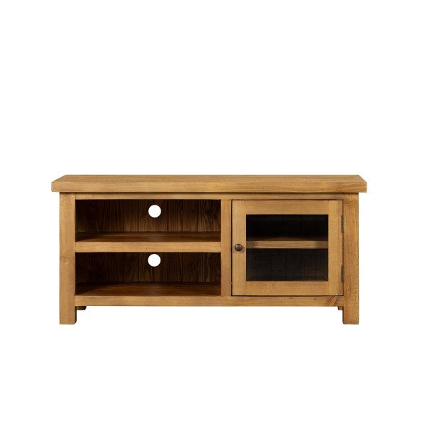 TV-Möbel aus massivem Kiefernholz natur 120 cm - Richwood