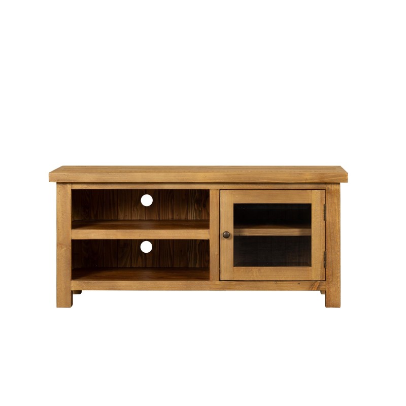 TV-Möbel aus massivem Kiefernholz natur 120 cm - Richwood