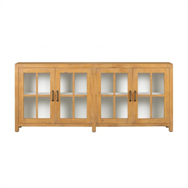 Sideboard aus massivem Kiefernholz natur 210 cm - Ashford
