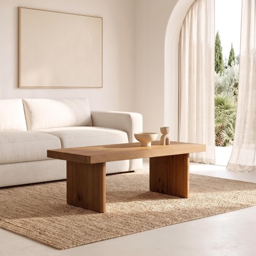 Couchtisch aus massivem Kiefernholz natur - Valdora